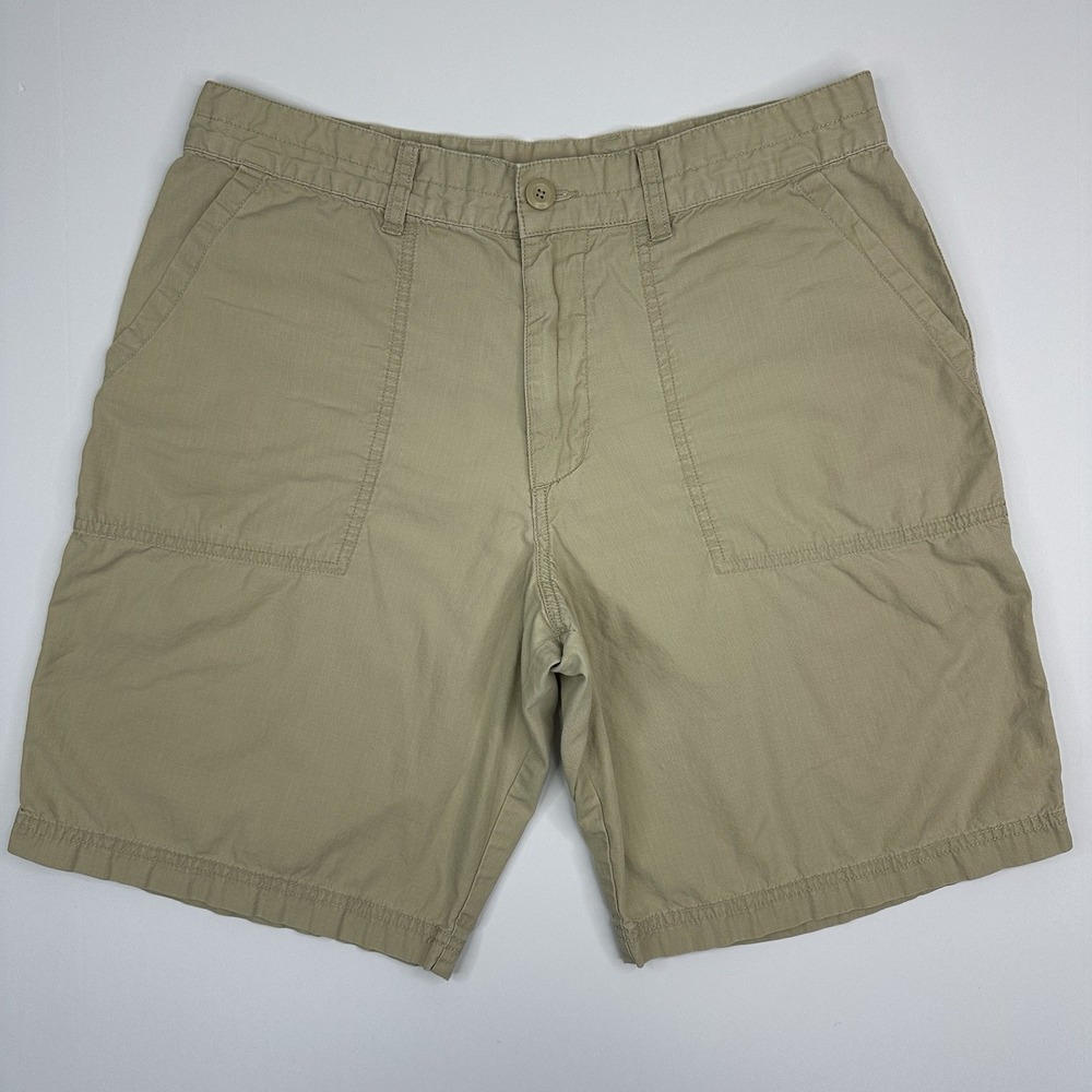 Patagonia Men Organic Cotton Ripstop Field Utility Shorts Khaki Size 33 STY57645